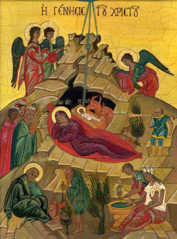 Ikon of the Nativity, "written" by Eileen McGuckin
